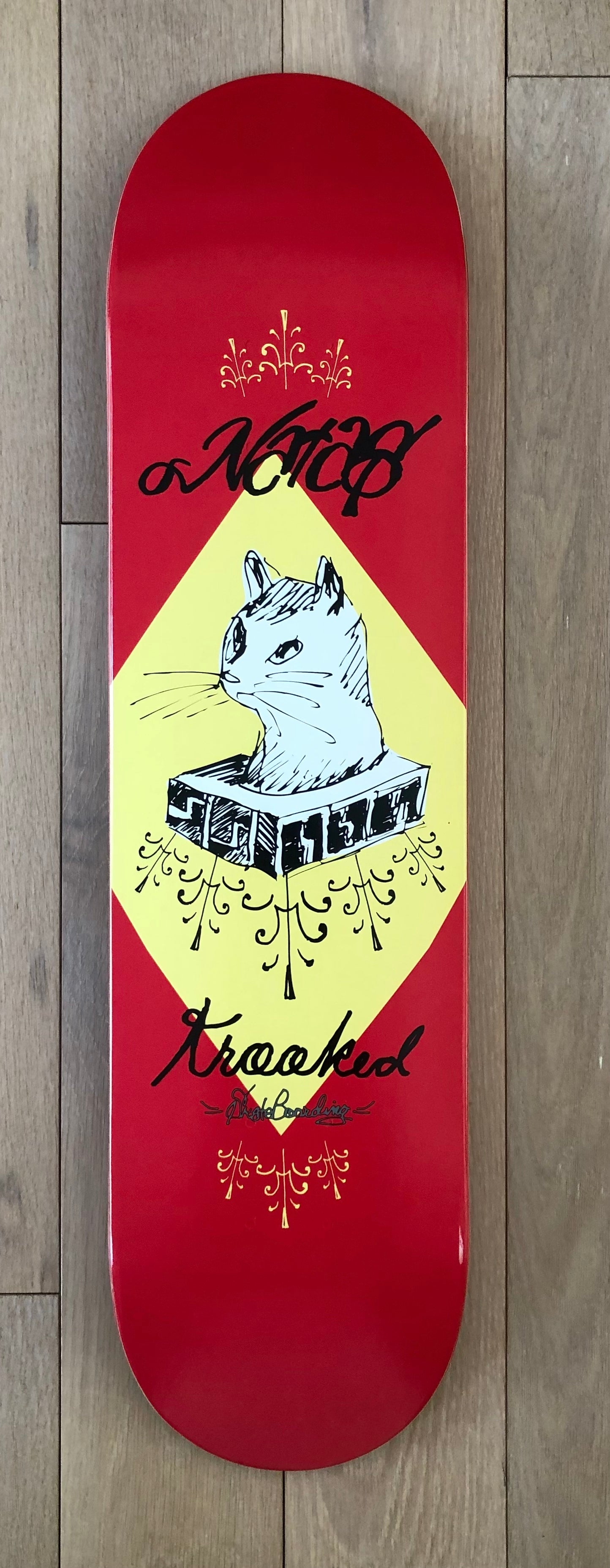 Mark Gonzales x Krooked Skateboards "Natas Kaupas Kitty", 2004