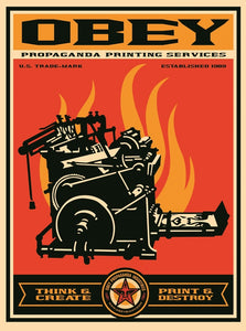 Shepard Fairey, "Print and Destroy" Artist Proof